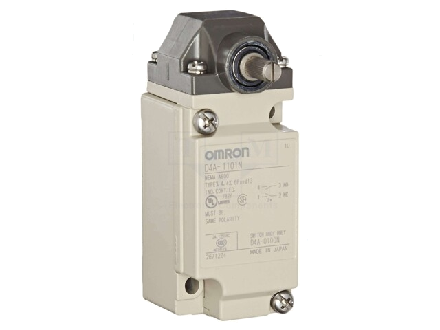 Eindschakelaar; zonder hendel; SPDT; 10A; max.600VAC; max.250VDC Eindschakelaar; zonder hendel; SPDT; 10A; max.600VAC; max.250VDC